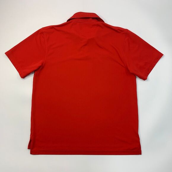 Under Armour Polo Shirt Mens L Large Poppy Heatgear Short Sleeve Performance - Picture 8 of 10